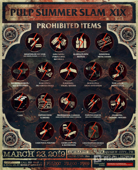 3d7re3 استديو الصور :مانيلا في PULP Summer Slam XIX feat. Slayer