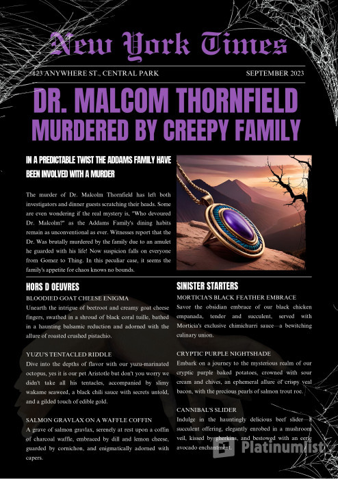 A Creepy, Kooky Murder: Curse of Cleopatra's Amulet in Dubai in Dubai : Galerie de photos zgkgvr