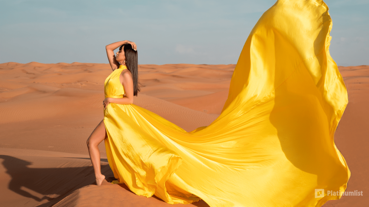 Dubai Desert Flying Dress Videography Tour in Dubai : Galerie de photos zv5go0