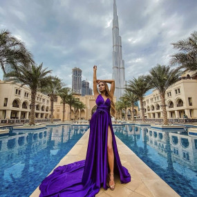 Burj Khalifa Flying Dress Videography Shoot in Dubai: Gallery Photo 3y5x81