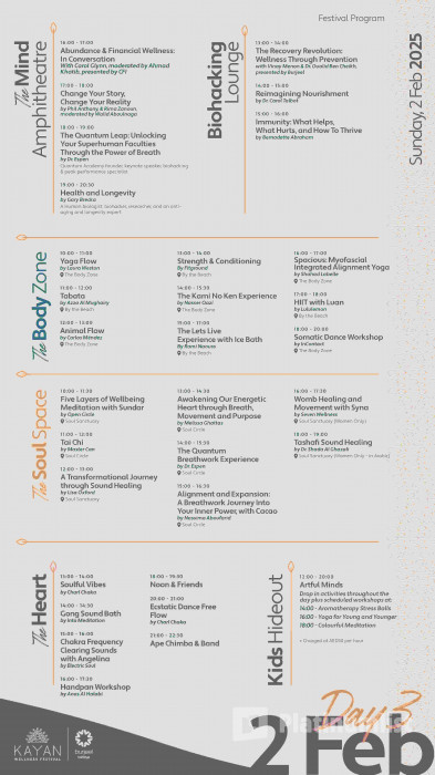 Kayan Wellness Festival 2025 in Abu Dhabi in Abu Dhabi: Gallery Photo 3e5bbm