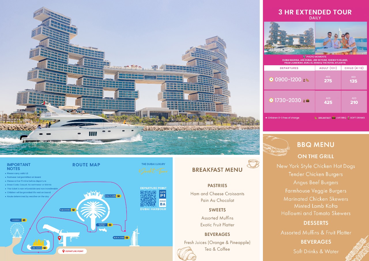 Photo from جولة يخت لمدة 3 ساعات في مرسى دبي مع إفطار أو مشاوي in دبي: Gallery Photo 3bjjy5