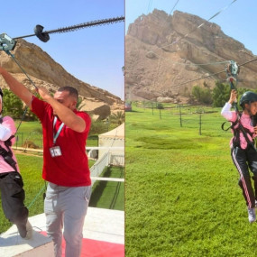 Photo de Rose Hafeet: Adventure Park (Zipline | Mini Train) dans Al Ain : Galerie Photo zodgde