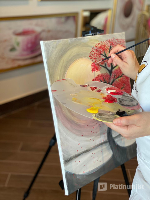 zm9ky3 استديو الصور :دبي في Sip & Paint By Fun &Art