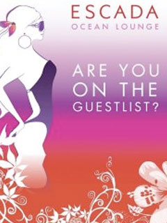 ESCADA OCEAN LOUNGE  at 8 pm