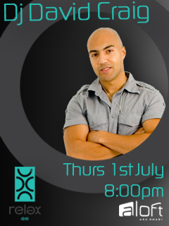 Relax presents DJ David Craig Relax presents DJ David Craig
