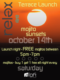 Terrace Launch Party – Free Mojito’s between 5-7!