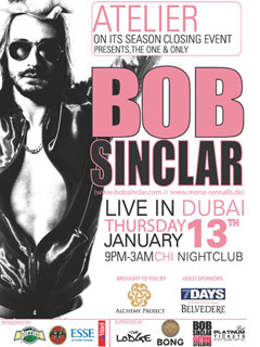 ATELIER presents :::: BOB SINCLAR Live in Dubai