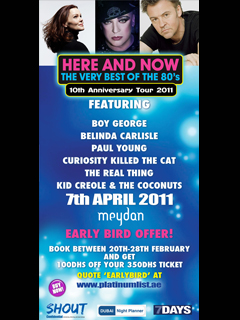 HERE AND NOW - 10th ANNIVERSARY TOUR @ MEYDAN