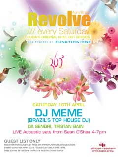 Revolve @ 360º with DJ Memê (Brazil's Top House DJ)