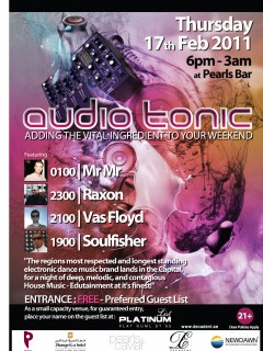 audio tonic | with Mr Mr has landed in the capital