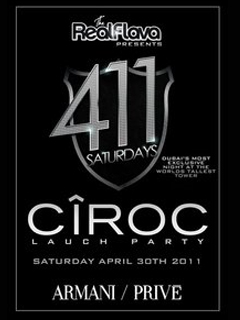 411 Saturdays CIROC Launch Party @ ARMANI/Prive'