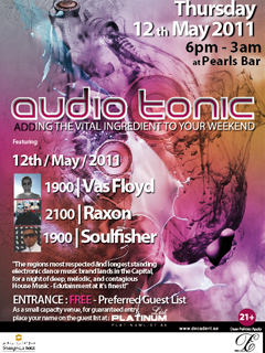 audio tonic @ Pearls Bar 12th May audio tonic @ Pearls Bar 12th May