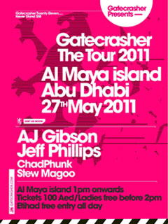 Gatecrasher Tour Al Maya island, Abu Dhabi