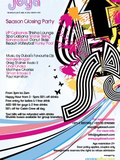 JOYA'S SEASON CLOSING PARTY