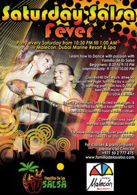 Saturday SALSA fever @ Malecon, Dubai Marine Beach Resort & Spa Saturday SALSA fever @ Malecon, Dubai Marine Beach Resort & Spa