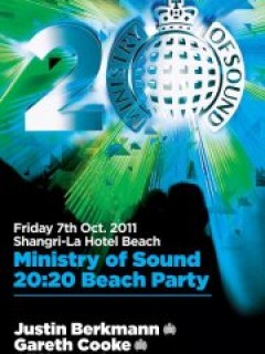 Ministry of Sound - The 20:20 Beach Party!! Friday 7th October!! Ministry of Sound - The 20:20 Beach Party!! Friday 7th October!!