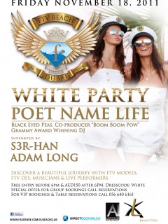 FASHION TV BEACH PARTY: DJ POET of BLACK EYED PEAS FASHION TV BEACH PARTY: DJ POET of BLACK EYED PEAS