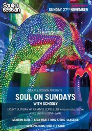 SOUL ON SUNDAYS at Chameleon Club Official Launch Sunday 27th November