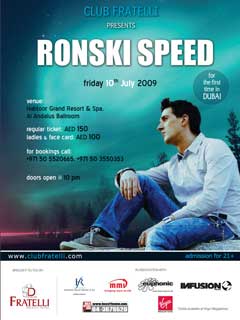 Club Fratelli presents RONSKI SPEED