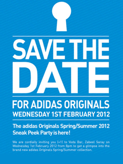 The adidas Originals Spring/Summer 2012 Sneak Peek Party is here!