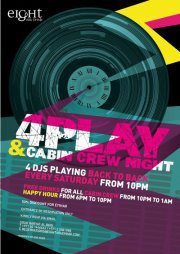 4PLAY & CABIN CREW NIGHT @ EIGHT!!!