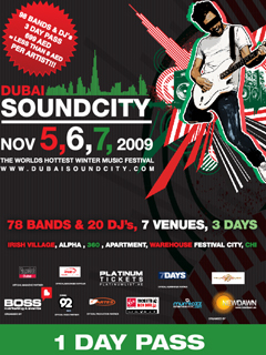 Dubai Sound City Nov 7th