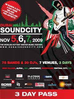 Dubai Sound City 3 DAY PASS