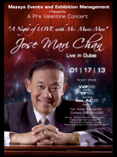 A Night of LOVE with Mr. Music Man JOSE MARI CHAN