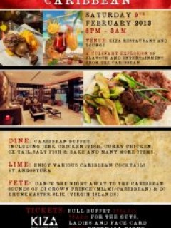Caribbean Vybez Presents: "TASTE THE CARIBBEAN" AT KIZA RESTAURANT & LOUNGE Caribbean Vybez Presents: "TASTE THE CARIBBEAN" AT KIZA RESTAURANT & LOUNGE