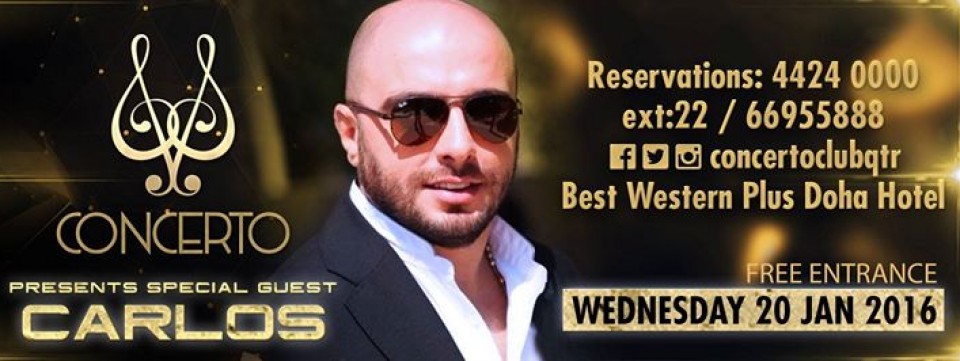 Carlos live at Concerto Club Qatar