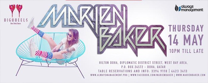 DJ MARIEN BAKER IN HIGH HEELS