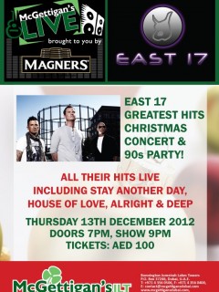 East 17 @ McGettigan's JLT