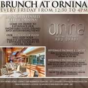 Friday Brunch at Ornina.