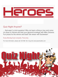 Heroes Quiz Night