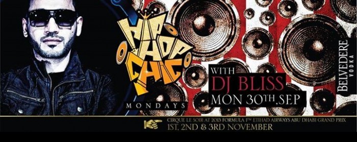 Hip Hop Chic Mondays with DJ Bliss, September 30