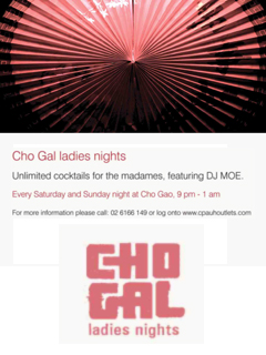 Ladies Night @ Cho Gao Ladies Night @ Cho Gao