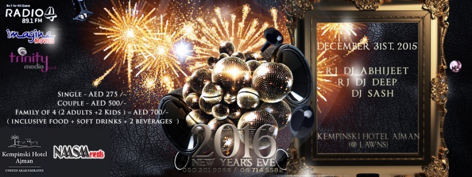 NAASAA EVENTS presents 2016 New Year Eve