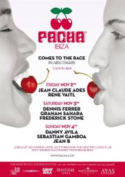 PACHA IBIZA COMES TO THE RACE- 2/3/4 NOV-