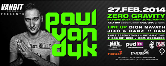 PAUL VAN DYK *live in Dubai*