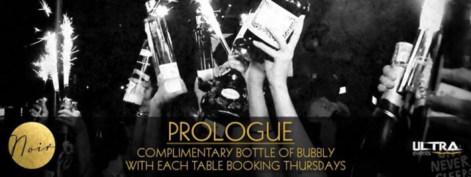 PROLOGUE - Thursdays at Noir