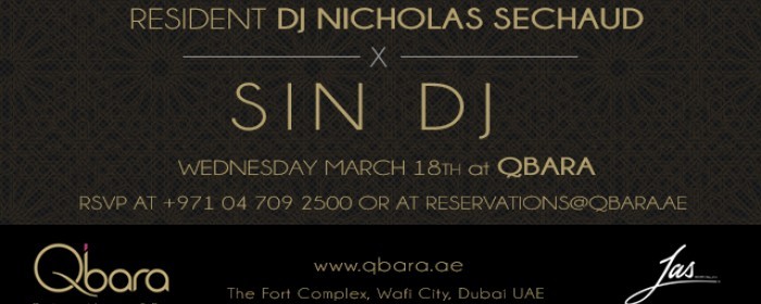 Q Wednesday at Qbara with Sin DJ Q Wednesday at Qbara with Sin DJ