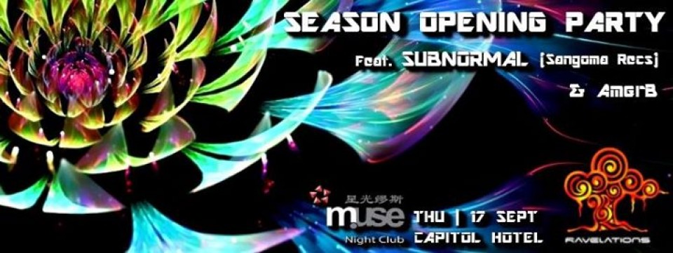 RAVELATIONS Season Opening Party feat. Subnormal & AmerB RAVELATIONS Season Opening Party feat. Subnormal & AmerB