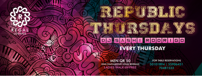 Republic Thursday. Republic Thursday.