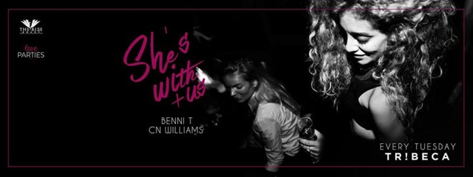 SHES WITH US!! TUESDAYS at TRIBECA IN JBR! SHES WITH US!! TUESDAYS at TRIBECA IN JBR!