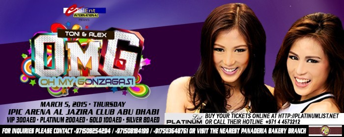 Toni and Alex Gonzaga O.M.G! (Oh My Gonzagas!) Live in Abu Dhabi