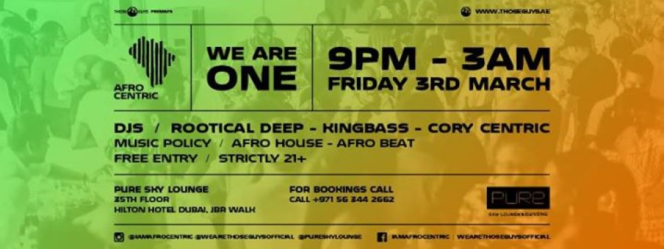 ★ Afrocentric 1 Year Anniversary Party ★ Friday 3rd March ★ Afrocentric 1 Year Anniversary Party ★ Friday 3rd March