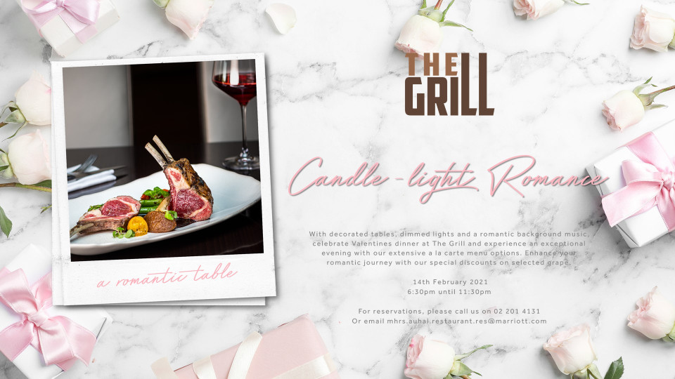Candle-light Romance at The Grill Candle-light Romance at The Grill