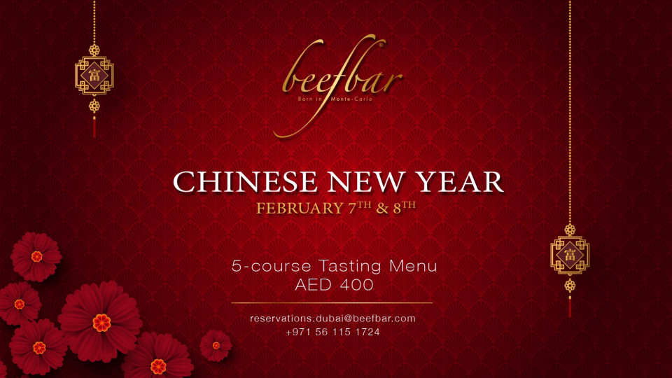 Chinese New Year celebration by #BeefbarDubai Chinese New Year celebration by #BeefbarDubai