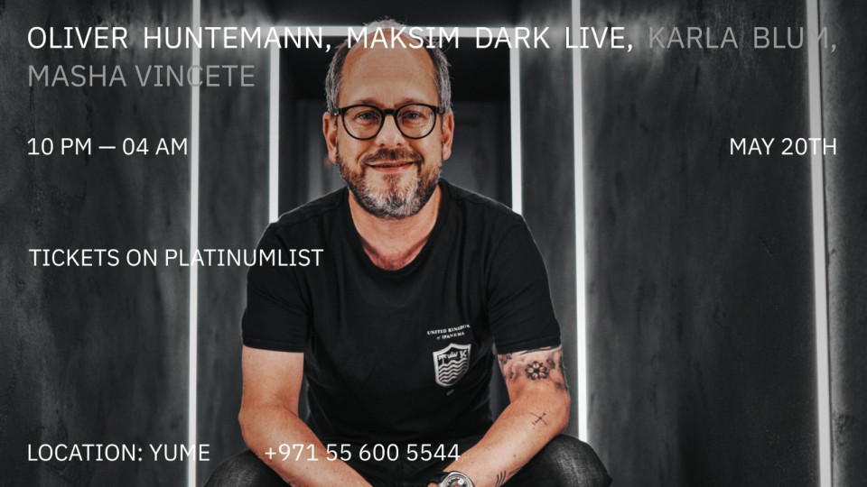 Oliver Huntemann at Cipher Project in Dubai